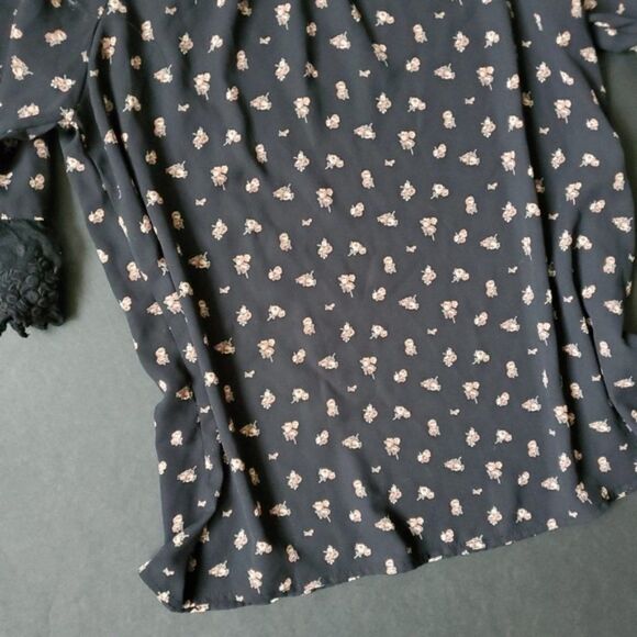 Anthropologie Floral Cold Shoulder Blouse - Picture 4 of 8